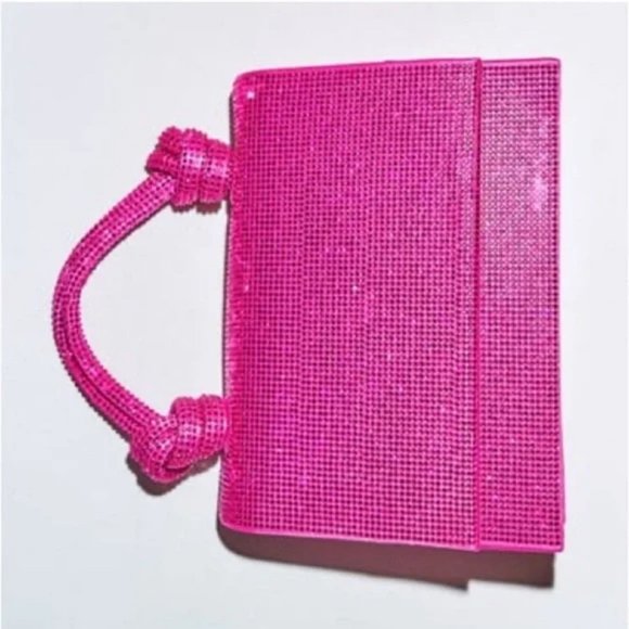 ZARA FUCHSIA SPARKLY MINI CITY BAG - Picture 3 of 5